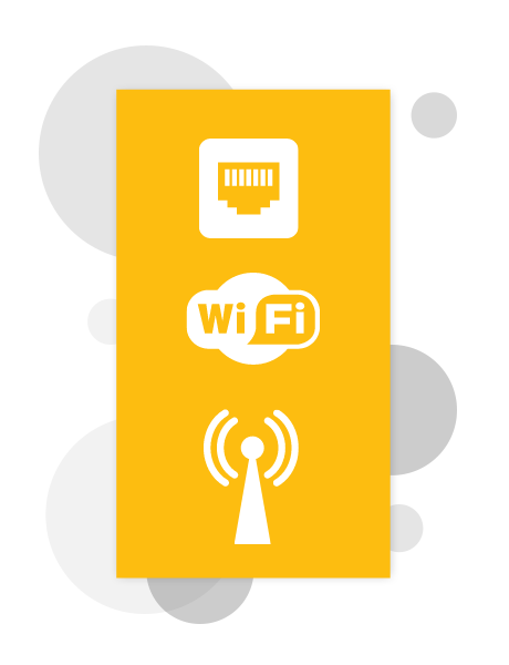 3 ways to connect printers to internet : WIFI, Ethernet and 3G Sim card